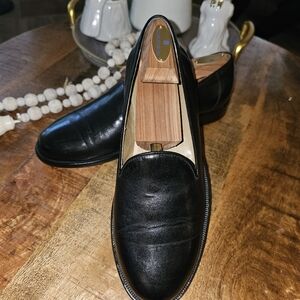 BRAGANO COLE HAAN Beautiful Black Italian Leather Loafers, Slip-Ons Size 7M